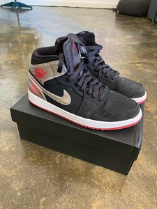 Las mejores ofertas en Jordan 1 Mid Negro Metálico Plata | eBay