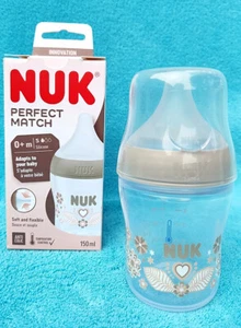 NUK Perfect Match 150ml Fläschchen Trinkflasche Silikon S Babyflasche Flasche - Bild 1 von 5