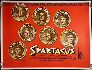Spartacus Original Quad Movie Poster LINEN BACKED Stanley Kubrick 1960 - Imagen 1 de 8