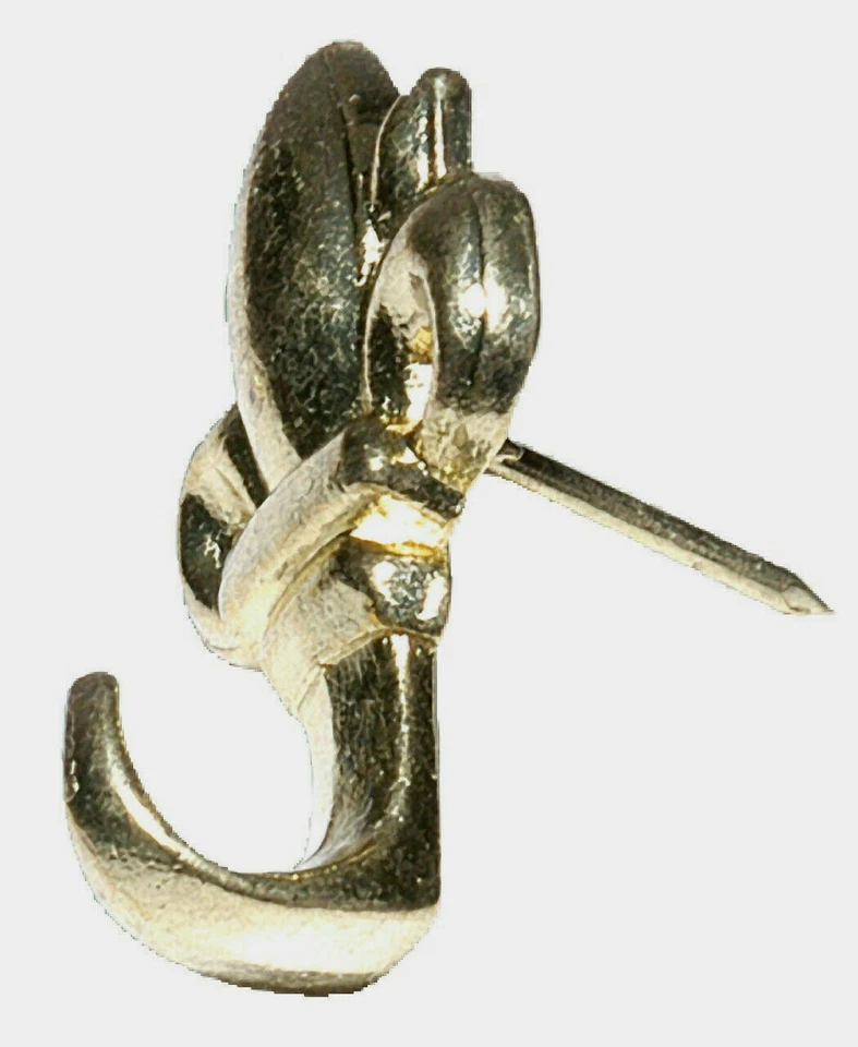 Hillman AnchorWire Gancho de acero dorado PUSH PIN COLGADORES 20 lb. 3 pk 122263 Foto 1 de 1