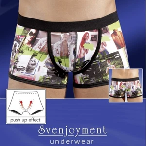 Svenj. Pantalones Hipster Push-Up Retro de Microfibra Eróticos IMPRESIÓN FOTOGRÁFICA en S M L XL XXL - Imagen 1 de 4