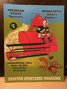 2004 Michigan State MSU vs Minnesota Football Program MSU Auction Free Shipping - Picture 1 of 2