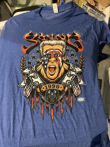 All Elite Crate Exclusive Sting "1990 USA" XL T-Shirt AEW WCW WWE NOAH TNA NWA Cover