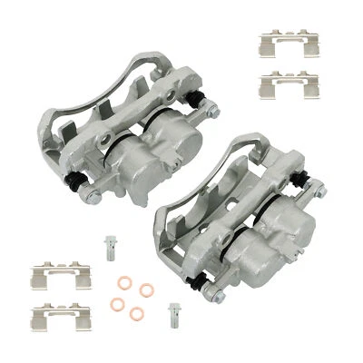 2x Pinzas de freno con soporte delantero izquierdo y derecho para camioneta Nissan Frontier D21 Foto 1 de 4