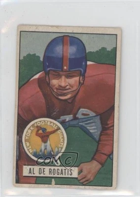 1951 Bowman Al DeRogatis #55 Rookie RC - Image 1 of 2