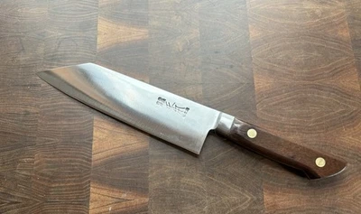 Masamoto Sohonten Kiritsuke Bunka 180 мм Virgin углерода японский шеф-повар нож - Изображение 1 из 4