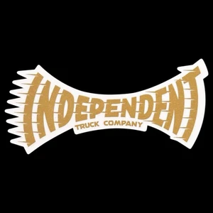 Pegatina de monopatín Independent Truck Company dorada y blanca - Imagen 1 de 4