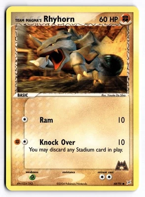 Team Magma's Rhyhorn - Common Team Magma vs Team Aqua 68/95 NM - Image 1 of 2