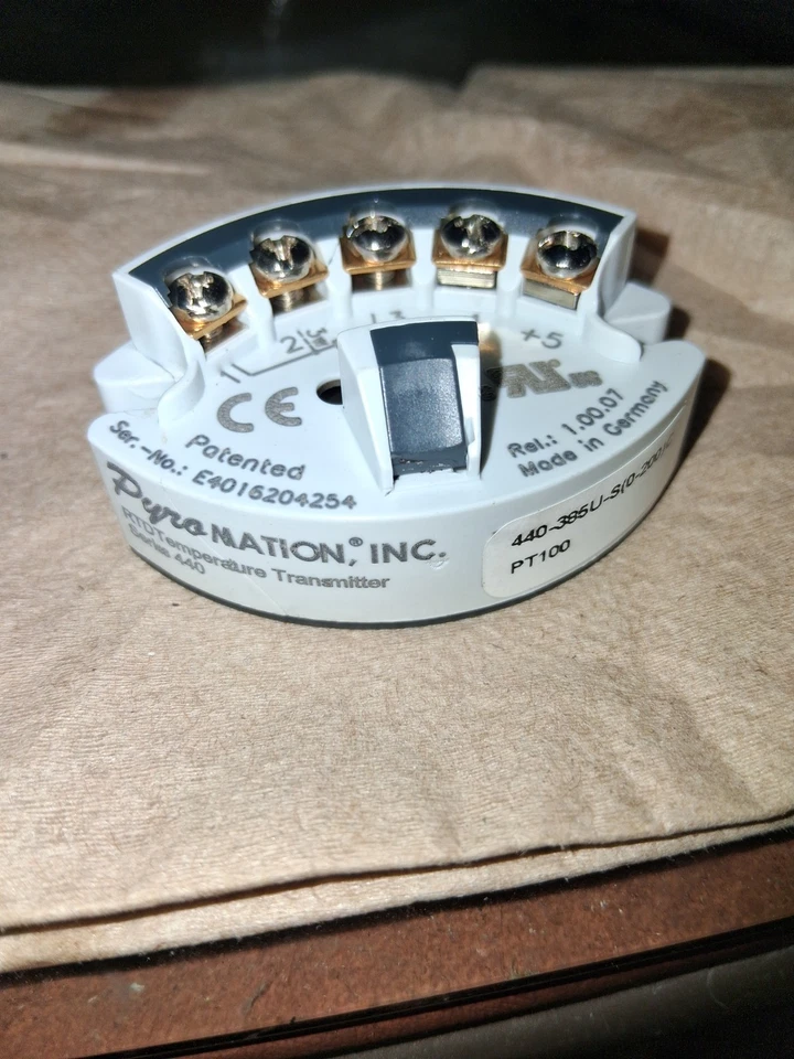 Pyromation Inc RTD Temp Transmitter 440-386U-S(0-200C) PT100 - Image 1 of 4