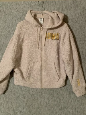 Sudadera con capucha para mujer Victoria Secret rosa marca Iowa Hawkeyes 5th And Ocean XS Foto 1 de 4