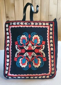Borsa a tracolla America & Beyond in velluto borsa a tracolla ricamata boho - Foto 1 di 15