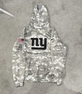 Nike New York Giants Salute to Service Hoodie 2024 Arctic Camo LARGE L - Picture 1 of 2