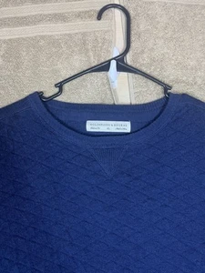 Holderness Bourne Suéter Hombres Pequeño Azul Marino Ward Acolchado Sudadera Golf Informal - Imagen 1 de 6