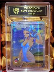 NESSA Pokemon Entrenador Waifu Diosa TARJETA PERSONALIZADA CASI NUEVO - Imagen 1 de 3