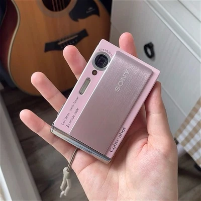 Sony Cyber Shot DSC-T70 Digital Camera 8.1MP 3x Optical Zoom Built-in Flash Pink - Image 1 of 4