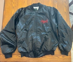 Vintage 1990 Black Satin Dale Earnhardt Sr #3 Lumina NASCAR Racing Jacket Coat - Picture 1 of 11