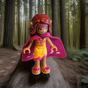 LEGO Elves Azari Firedancer Minifigure  Gold with Maroon Cape  411185 elf036 - Picture 1 of 3