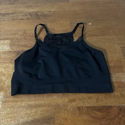 Bralette cacique 18/20 ribete de encaje negro para mujer’s Foto 1 de 3