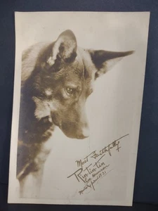 Tarjeta fotográfica firmada por Rin-tin-tin y Lee Duncan 1931 Ken L historia temprana del cine - Imagen 1 de 7