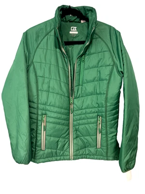 Cutter & Back Loft Barlow Pass Green Puffer Jacket with Zipper pockets Med - Image 1 of 4