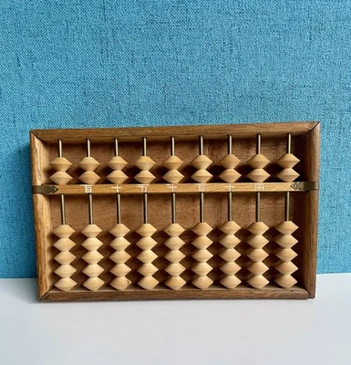 Ábaco Soroban japonés vintage 9 filas 63 cuentas hechas en Japón  Foto 1 de 4