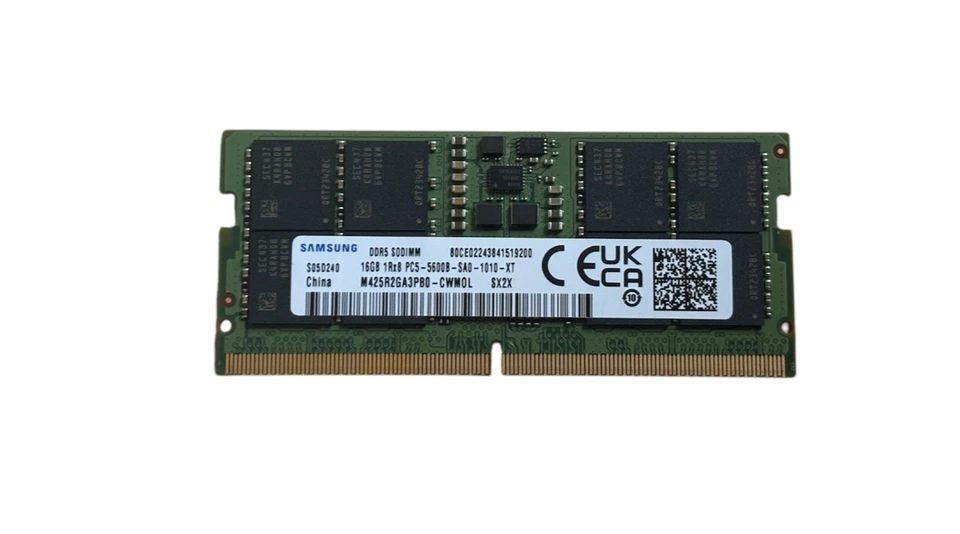 16GB DDR5 Laptop RAM SAMSUNG 5600MHz PC5-5600B SO-DIMM Notebook Micro-PC 1x 16GB
