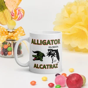 Tazza da caffè ALLIGATOR ALCATRAZ 110Z (Florida) - Foto 1 di 3