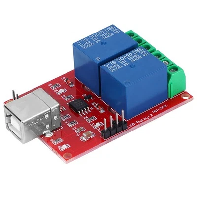 (USB Control Switch)5V USB Control Switch 2 Channel Relay Module Computer Tool - Image 1 of 4