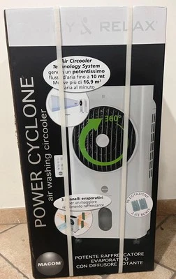 Macom Raffrescatore Evaporativo Power Cyclone Art.987 Enjoy Relax Condizionatore - Immagine 1 di 3