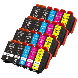 20 Printer Ink Cartridges XL (Set) to replace Epson 202XL non-OEM / Compatible - Picture 1 of 3