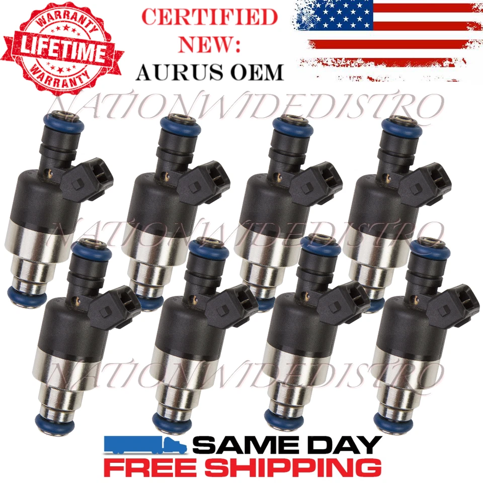 8x Inyectores de combustible OEM NUEVOS AURUS para 96-00 GMC P3500 Chevrolet C2500 C3500 K2500 Foto 1 de 4