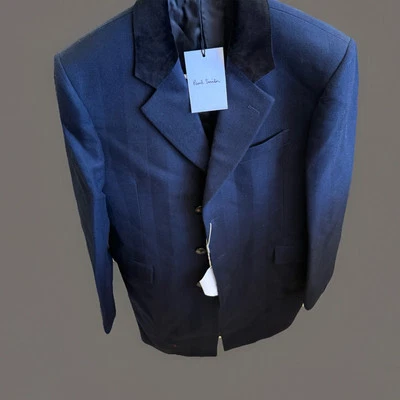 Paul Smith Overcoat Gents Jacket Mens Navy Blue 38/48 Blazer NWT MSRP-$700 - Image 1 of 4