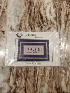 Holly House Designs Schnee Paare gezähltes Kreuzstichmuster - Bild 1 von 3