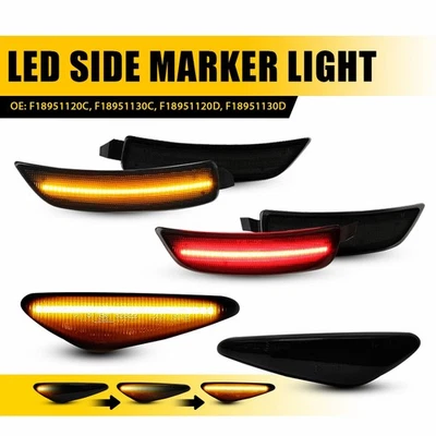 Lámpara secuencial ámbar con luz de señalización lateral LED de 6 piezas para Mazda Miata MX-5 2016-2022 Foto 1 de 4