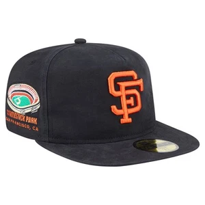Men's-New Era Black San Francisco Giants Championship Side Flag A-Frame 59FIFTY - Picture 1 of 5