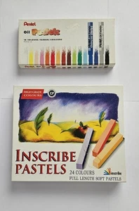 Oil 16 Colours & Soft 24 Colours Pastels Set - Picture 1 of 2