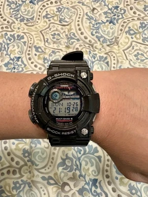 Reloj Casio G-Shock Frogman Solar Atómico Negro Resina Banda GWF 1000 Foto 1 de 4