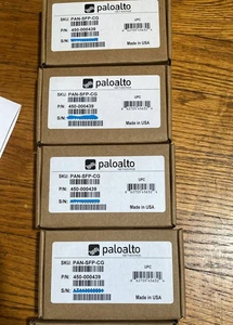 (LOT of 5pcs) PALO ALTO PAN-SFP-CG 1Gb copper transceiver,100m over Cat5 RJ45 - Picture 1 of 1
