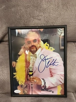 Jesse Ventura signed WWF The Body Legend 8x10 Photo- JSA Witnessed (Governor) - Image 1 of 4