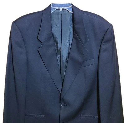 Abrigo Deportivo Blazer Negro 44R De Colección Yves Saint Laurent Hombres YSL Lana Sin Ventilación Años 80 Usado en Excelente Condición Foto 1 de 4
