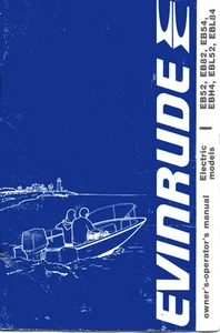 1980 Evinrude Owners Manual Outboard Models EB52 EB82 EB54 EBH4 EBL52 EBL84 - Picture 1 of 1