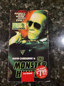 THE MONSTER HUNTER (BLOCKBUSTER VIDEO VHS 2003) DAVID CARRADINE - Picture 1 of 5