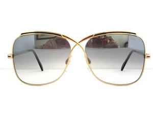CAZAL Mod. 224/3 001 Women's Black & Gold Sunglasses Authentic Germany - Picture 1 of 4