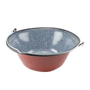 Ungarischer Gulaschkessel 14L – Emaille Feuertopf, Rot, für Outdoor-Küche - Bild 1 von 1
