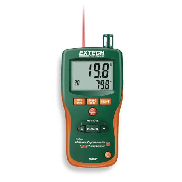 Extech MO290 Pinless Moisture Meter & IR Thermometer