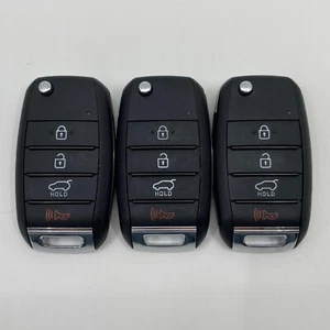 Lot x 3 KIA Flip Key Fob Remote Keyless Entry TQ8-RKE-4F27 2016-20 SPORTAGE - Picture 1 of 10