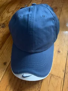 Nike Golf Adult Unisex Blue & White Adjustable Cotton Hat - NWT - Picture 1 of 7