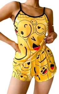 Conjunto de pijama facial sonriente para mujer 😃 talla mediana nuevo con etiquetas AZ-651508 - Imagen 1 de 6