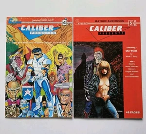 Lote de 2 CALIBRE REGALOS #4 y #5 cómics Calibre Prensa 1989 FN *Maduro* - Imagen 1 de 10