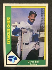 1990 Syracuse Chiefs CMC #14 DEREK BELL Minor League Card